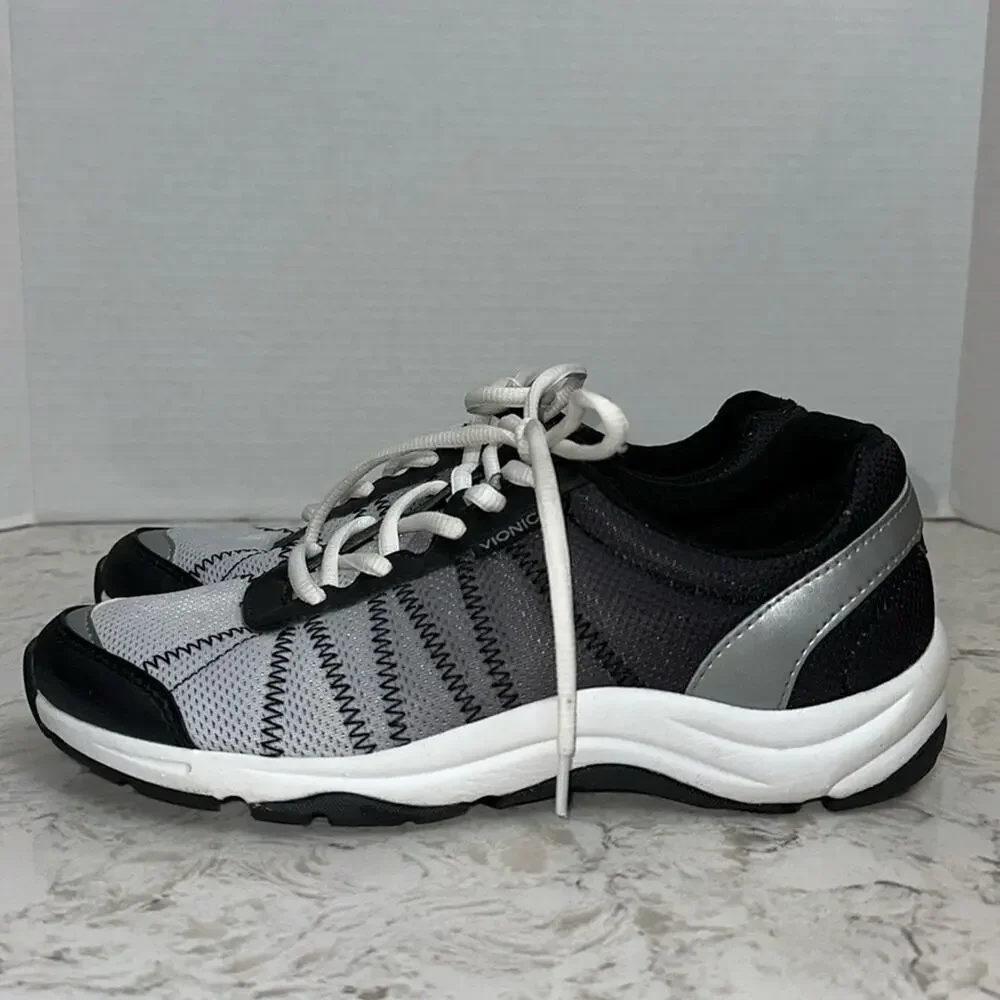 VIONIC Alliance Walking Orthopedic Shoe Black/White